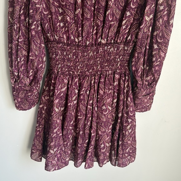 Intermix Lana Printed Smocked Mini Dress 4 - Picture 11 of 15